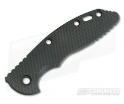 Hinderer Knives Black DLC Textured Titanium XM-18 3.5" Handle Scale