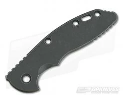 Hinderer Knives Battle Black DLC Finished Smooth Titanium XM-18 3.5" Handle Scale