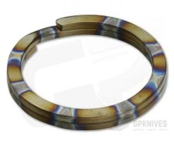 Ti Survival Titanium Split Ring 32mm Flamed Rings