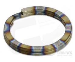 Ti Survival Titanium Split Ring 25mm Flamed Rings