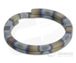 Ti Survival Titanium Split Ring 25mm Sandblasted Flamed Rings