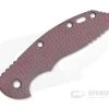 Hinderer Knives XM-18 3.5" Handle Scale Textured Burgundy Canvas Micarta -Cheap Knife Accessories Store 0761 1 1