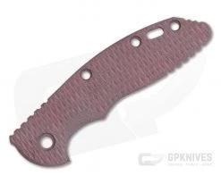 Hinderer Knives XM-18 3.5" Handle Scale Textured Burgundy Canvas Micarta