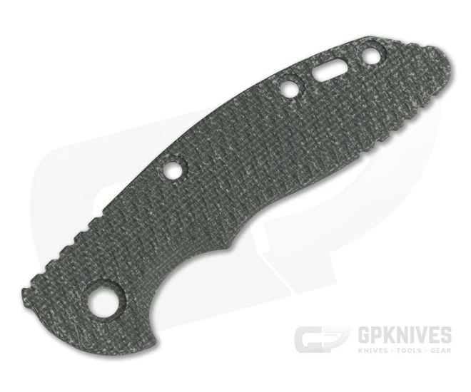 Hinderer Knives XM-18 3" Handle Scale Textured Green Canvas Micarta 3 Hinderer Knives XM-18 3" Handle Scale Textured Green Canvas Micarta