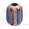 Ti Survival Titanium Copper Hex XL Lanyard Bead Polished Blue Anodized -Cheap Knife Accessories Store 084 1 5