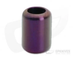 Ti Survival Grooveless Titanium Lanyard Bead Purple Anodized