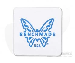 Benchmade White and Blue Butterfly Logo 1x1 Sticker 100931F