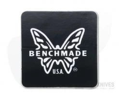 Benchmade Black and White Butterfly Logo 1x1 Sticker 100932F