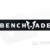 Benchmade Black and White Wordmark Sticker 100935F -Cheap Knife Accessories Store 100935f 1