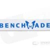 Benchmade White and Blue Wordmark Sticker 100936F -Cheap Knife Accessories Store 100936f 1
