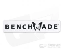 Benchmade White and Black Wordmark Sticker 100937F