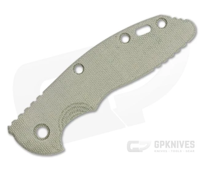 Hinderer Knives XM-18 3.5" Handle Scale Smooth Green Canvas Micarta 3 Hinderer Knives XM-18 3.5" Handle Scale Smooth Green Canvas Micarta