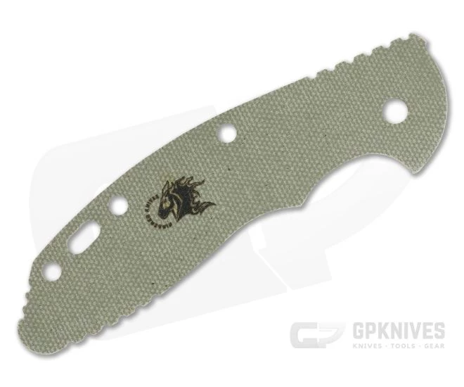Hinderer Knives XM-18 3.5" Handle Scale Smooth Green Canvas Micarta 4 Hinderer Knives XM-18 3.5" Handle Scale Smooth Green Canvas Micarta - Image 2