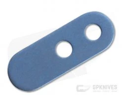 Hinderer Knives Pocket Clip Filler Tab 2 Holes Stonewashed Blue Titanium