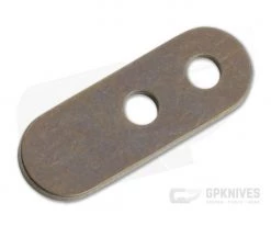 Hinderer Pocket Clip 2 Hole Filler Tab Titanium Stonewashed Bronze