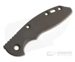 Hinderer Knives XM-18 3" Smooth Titanium Handle Scale Battle Bronze