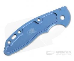 Hinderer Knives XM-18 3" Smooth Titanium Handle Scale Stonewashed Blue -Cheap Knife Accessories Store 1168 2