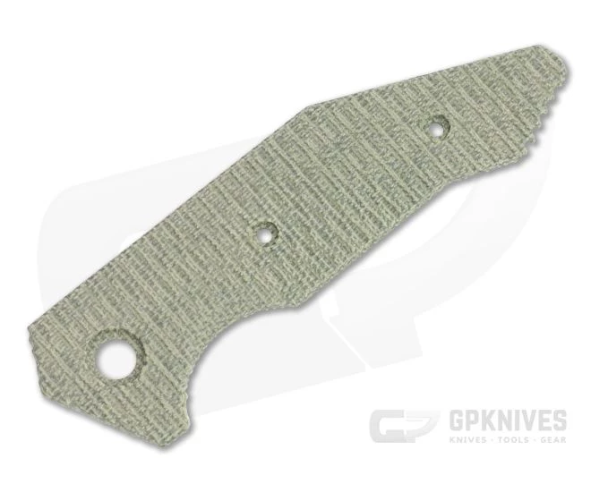 Hinderer Knives Halftrack Handle Scale Textured OD Green Micarta 1176 3 Hinderer Knives Halftrack Handle Scale Textured OD Green Micarta 1176