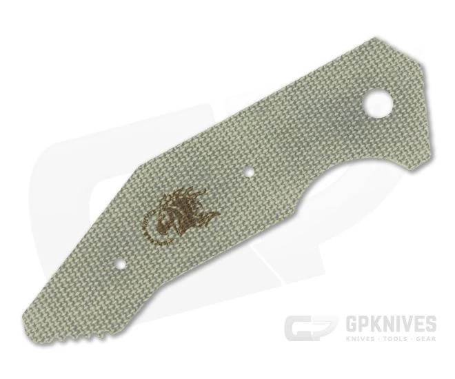 Hinderer Knives Halftrack Handle Scale Textured OD Green Micarta 1176 4 Hinderer Knives Halftrack Handle Scale Textured OD Green Micarta 1176 - Image 2