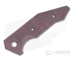 Hinderer Knives Halftrack Handle Scale Smooth Burgundy Micarta 1179