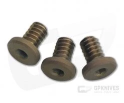 Hinderer Knives XM-18 3.5"/XM-24 Titanium Handle Screws Battle Bronze | Set of 3