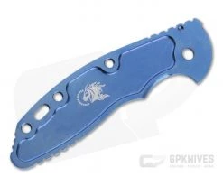 Hinderer Knives Skinny XM-18 3.5" Handle Scale Textured Stonewashed Blue Titanium 1244 -Cheap Knife Accessories Store 1244 2