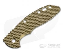 Hinderer Knives Skinny XM-18 3.5" Handle Scale Textured Stonewashed Bronze Titanium 1246
