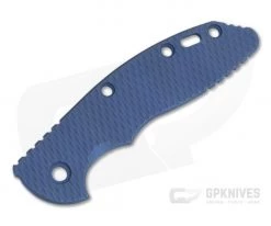 Hinderer Knives Skinny XM-18 3.5" Handle Scale Textured Battle Blue Titanium 1247