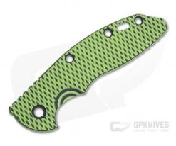 Hinderer Knives XM-18 3.5" Handle Scale Textured Toxic Green and Black G10 1258