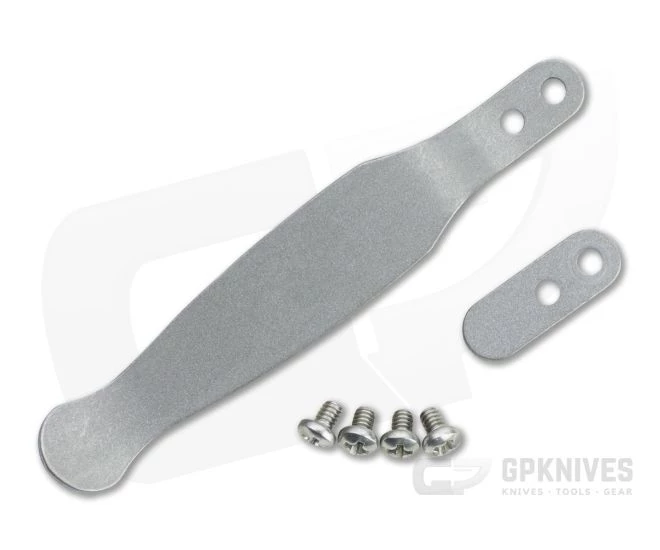 Hinderer Solid Pocket Clip and Filler Tab Set Titanium Working Finish 1298 3 Hinderer Solid Pocket Clip and Filler Tab Set Titanium Working Finish 1298