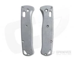Flytanium Stonewashed Titanium Benchmade Bugout Scales