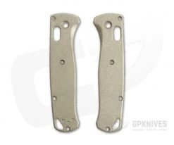 Flytanium Antique Stonewash Brass Benchmade Bugout Scales