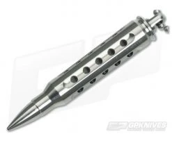 Steve Kelly .223 Bullet Dangler Titanium Key Chain Raw Satin 3419