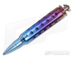 Steve Kelly .223 Bullet Dangler Titanium Key Chain Blurple 3586