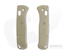 Flytanium Benchmade Mini Bugout Scales Antique Stonewashed Brass