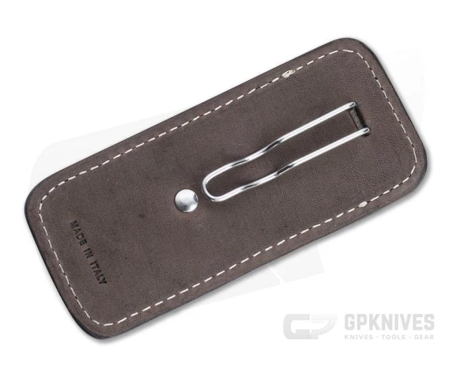 LionSteel Vertical Leather Sheath with Clip Brown 900FDV3-BR 4 LionSteel Vertical Leather Sheath with Clip Brown 900FDV3-BR - Image 2