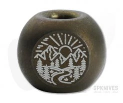 Audacious Concept Adventure Bead Bronze Titanium Lanyard Bead ADV-TIT-BRZ -Cheap Knife Accessories Store adv tit brz 3