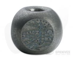 Audacious Concept Adventure Bead Stonewashed Titanium Lanyard Bead ADV-TIT-STW