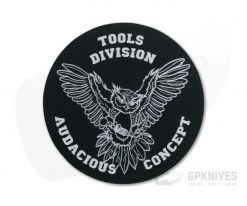 Audacious Concept Tool Division Owl Logo Aluminum Patch ALU-OWL-BLK
