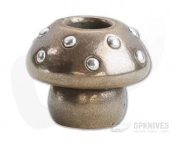 Audacious Concept Amanita Mushroom Bead Medium Bronze/Silver Lanyard Bead AMN-BRZ-SLV