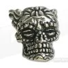 Schmuckatelli Aquilo Sugar Skull Bead Pewter