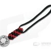 Spyderco Cast Pewter Bead with Red and Black Lanyard BEAD5LY -Cheap Knife Accessories Store bead5ly 2