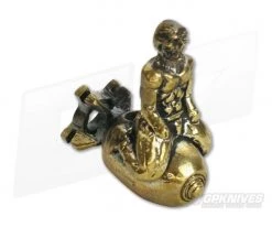 Lion Armory Bomb Rider Bead Brass