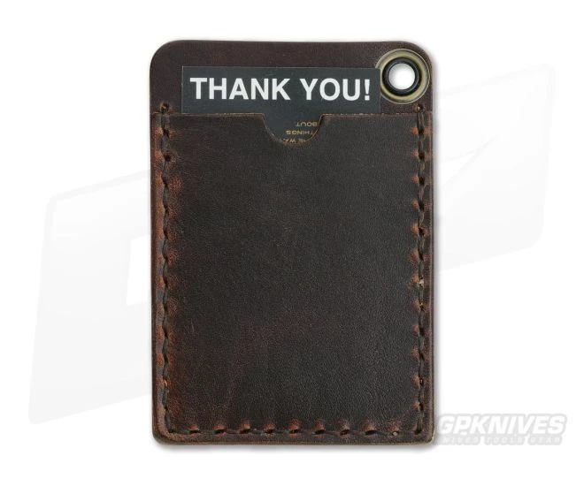 Hitch & Timber Card Caddy Brown Nut Leather EDC Slip Pouch Wallet & Pen Holder 4 Hitch & Timber Card Caddy Brown Nut Leather EDC Slip Pouch Wallet & Pen Holder - Image 2