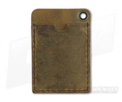 Hitch & Timber Card Caddy Crazy Horse Leather EDC Slip Pouch Wallet & Pen Holder -Cheap Knife Accessories Store cardcaddy ch 2