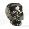 Schmuckatelli Classic Skull Bead Hematite Plated Pewter -Cheap Knife Accessories Store ch