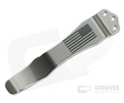 Emerson Knives American Flag Stainless Pocket Clip