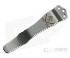 Emerson Knives Pirate Logo Stainless Pocket Clip