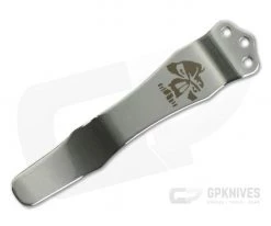 Emerson Knives Skull Logo Stainless Pocket Clip