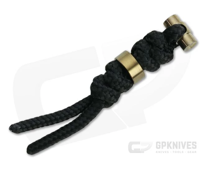 Chris Reeve Large Sebenza/Umnumzaan Lanyard Black with Gold Bead 3 Chris Reeve Large Sebenza/Umnumzaan Lanyard Black with Gold Bead